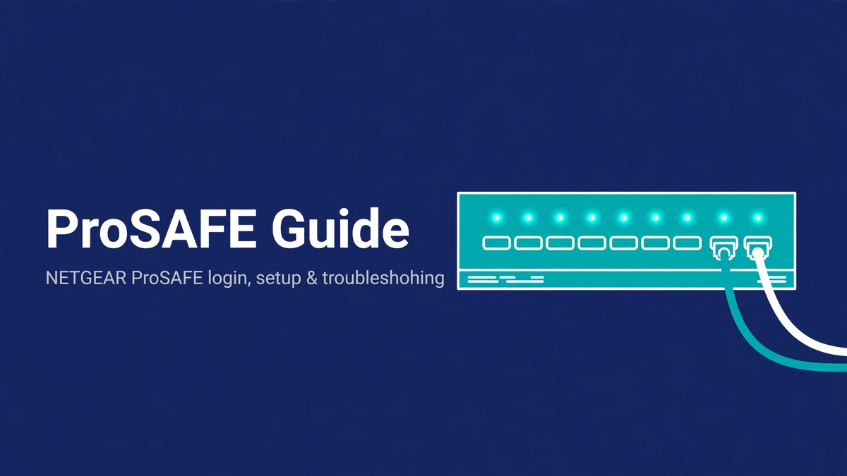 ProSAFE — NETGEAR ProSAFE Login, Setup Hero Image